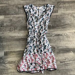LOFT Floral Dress Petite Medium